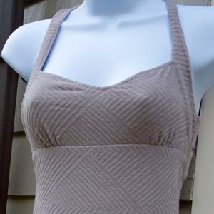 Free People Taupe mini Sundress